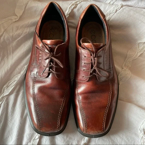 Ecco | Shoes | Ecco Brown Leather Helsinki Oxford Dress  display picture 1